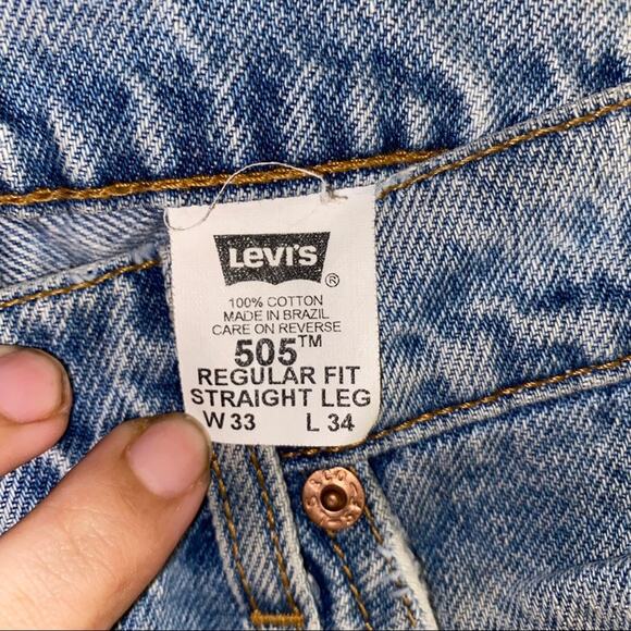 VINTAGE LEVIS destroyed high waisted jeans 33x34 - Picture 4 of 6